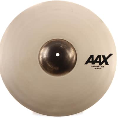 Sabian 18 inch AAX X-Plosion Crash Cymbal - Brilliant Finish image 1