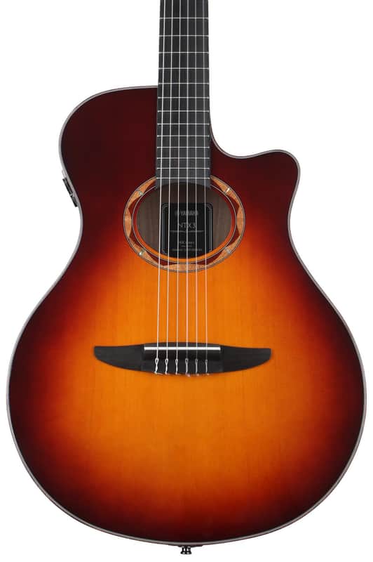 Yamaha NTX3 Nylon-string Acoustic-electric Guitar - Brown Sunburst  Sweetwater USA Exclusive image 1