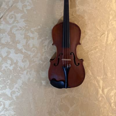 Hopf Antique Flat-Bridge Fiddle 19th Century 4/4 Violin with Case image 10