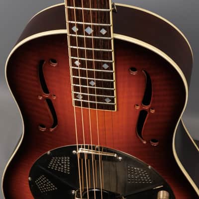 2005 National Estralita Deluxe Walnut / Maple Resonator Guitar image 5