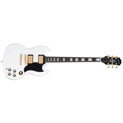 Epiphone SG Custom Guitar w/Premium Gig Bag - Alpine White image 3
