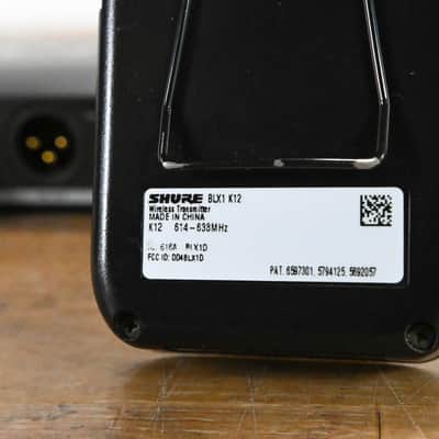 Shure BLX14 Wireless Bodypack System - K12 Band: 614-638 MHz (NO PSU) CG012P9 image 7