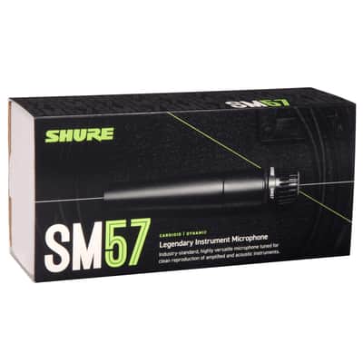 Shure SM57 Cardioid Dynamic Instrument Microphone with Clip SM-57 Mic XLR image 6