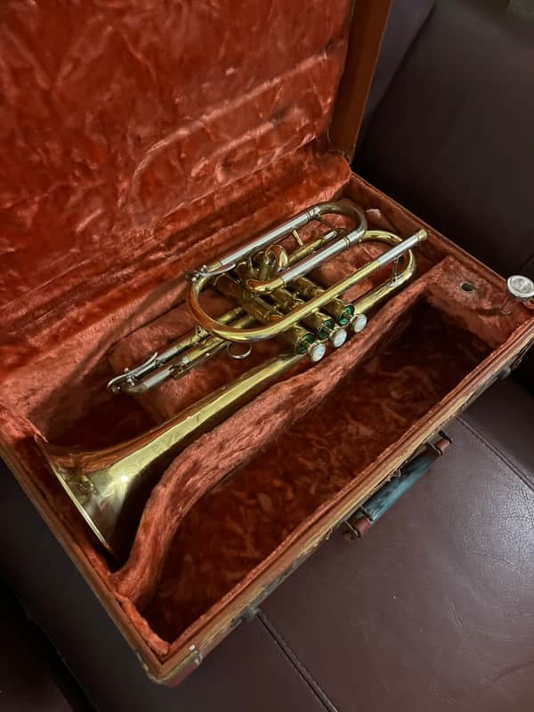 Buescher Custom Built Aristocrat (1955)(Model 264) Bb cornet SN 348477 (rare) image 1