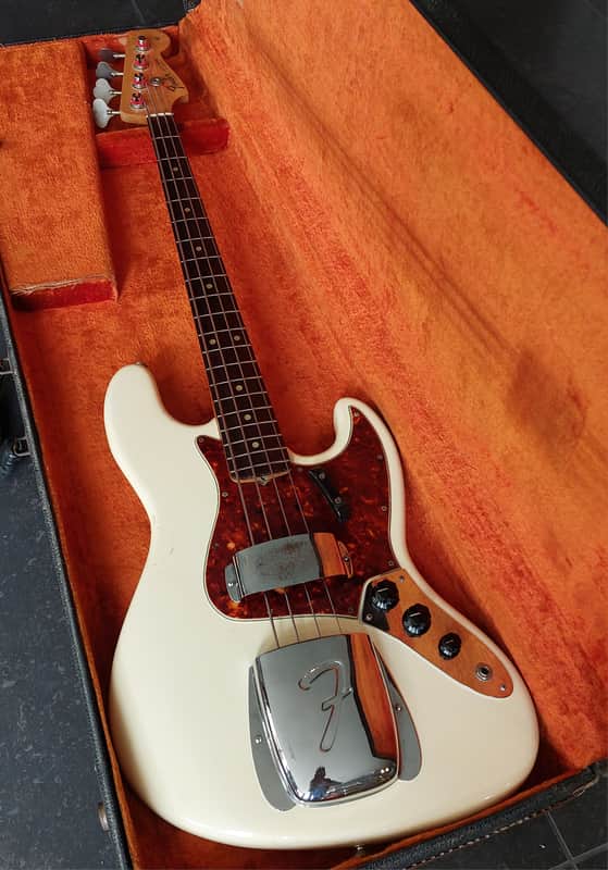 Fender Jazz Bass L-series 1965 - Olympic white refin - Good