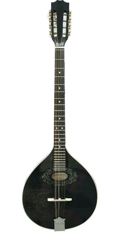 HORA M1087 octave mandolin with EQ, short scale irish bouzouki, solid wood, NEW, antique black image 1