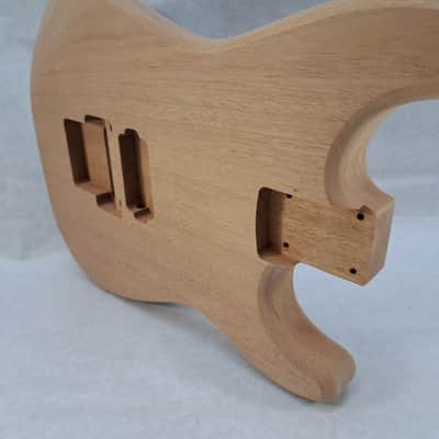 Unfinished One Piece Mahogany Hxx guitar body - fits Fender Strat Stratocaster neck  - Floyd Rose J2352 image 7