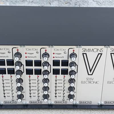 Simmons SDSV w/Tubbutec uniPulse Midi - Analog Drum Synthesizer - Pro-serviced w/Restoration #2 image 1