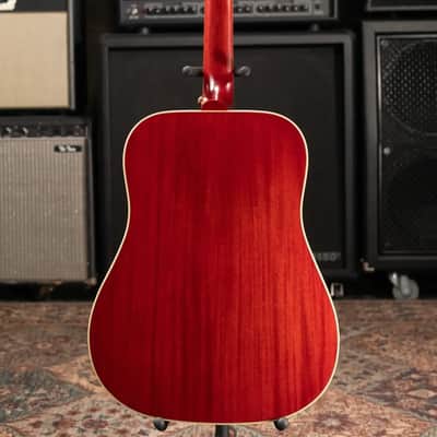 Epiphone Hummingbird Standard Acoustic/Electric Guitar - Cherry Sunburst with Gig Bag image 8
