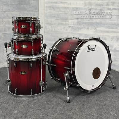 Pearl Masters Maple/Gum 4pc Drum Set Saman Cardinal Burst image 1