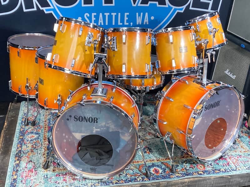 Sonor - Steve Smith's Journey, 1981 Horst Link Signature Series, 9-Piece Set with Custom Paul Jamieson Snare,  Authenticated! image 1