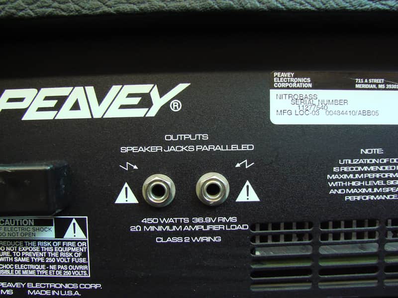 Peavey Nitrobass 450 Watts Bass Amplifier Head | Reverb
