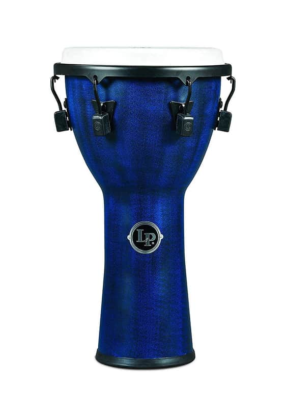 Latin Percussion LP726B Lug Tuned Djembe 11" Synthetic Shell, Synthetic Head, Blue image 1