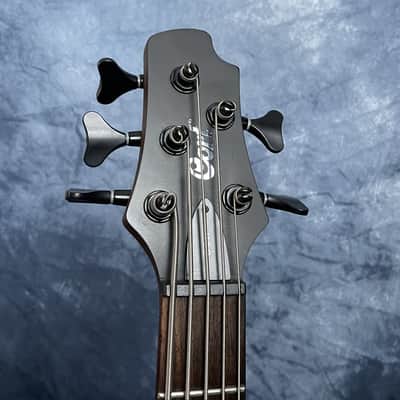 Cort C5H Artisan Series 5 String Active Bass Guitar in Satin Black image 9