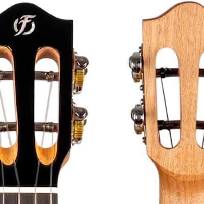 Flight IRIS TENOR BK Solid Spruce Top Okoume Neck 4-String Tenor Ukulele w/Padded Gig Bag image 7