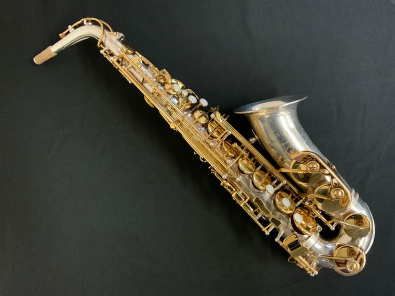 Jupiter JAS-869 Alto Saxophone Silver-plated w/ Gold Lacquer Keys