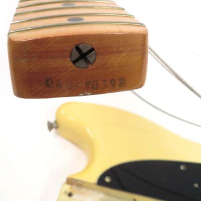1979 Fender Mustang Bas Olympic White Lefty Left Handed image 10