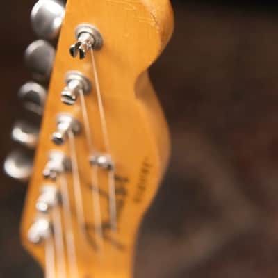 Fender 1956 Esquire Electric Guitar - Refinished Yellow with Hardshell Case - Used image 12