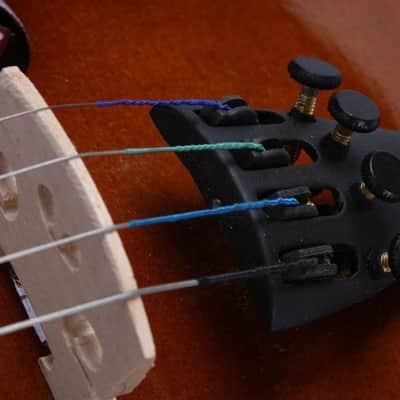 New 6-8 Years Old Children Acoustic Violin 1/4 size Natural + Case+ Bow + Rosin image 2