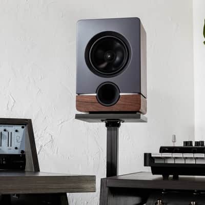 Output Frontiers 6.5” Grey with walnut base image 6