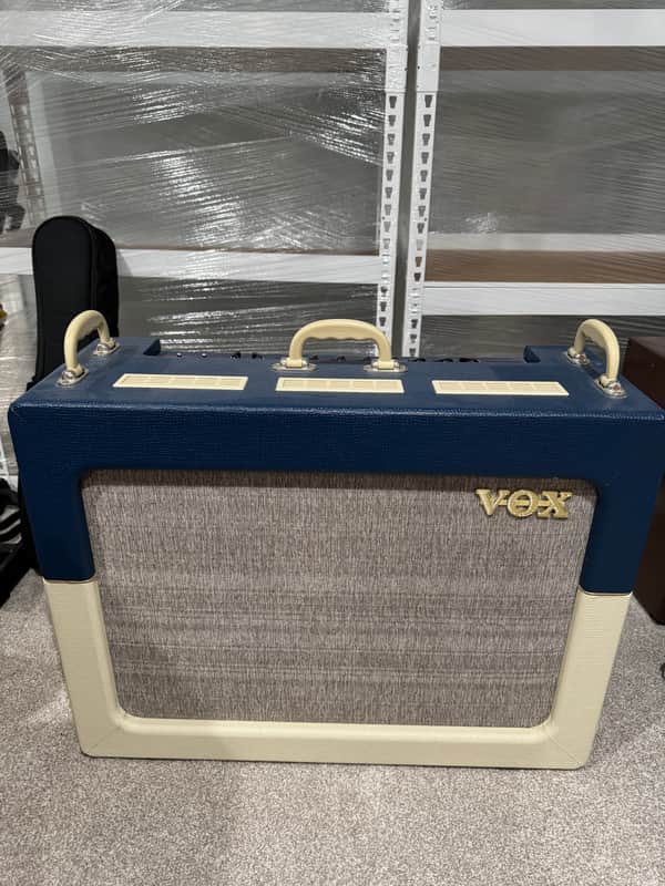 Vox AC30C2-TV-BC Limited Edition 2-Channel 30-Watt 2x12" Guitar Combo 2014 - Blue and Cream image 1
