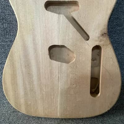 Mahogany Wood Solid Guitar Telecaster Tele Style Body image 3