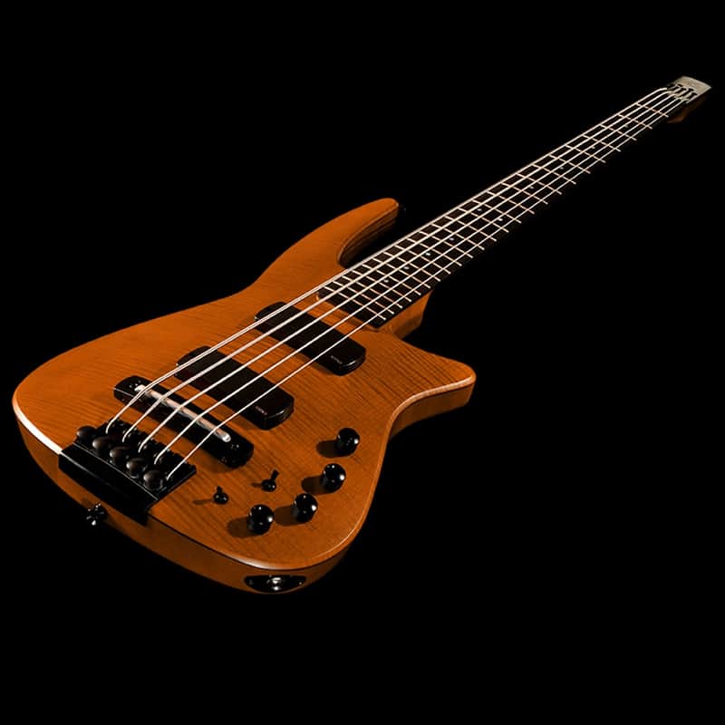 NS Design CR5 RADIUS Bass Guitar Amber Satin image 1