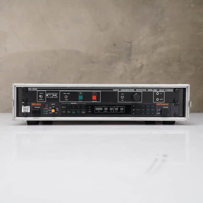 Roland SDE-3000 Digital Delay & AES SX303R Sample Trigger w/ Case #59086 image 1