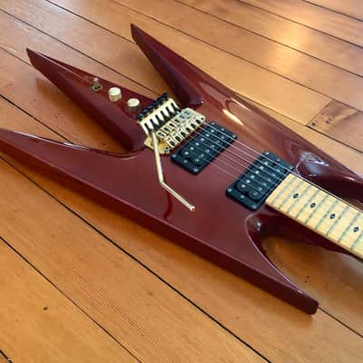 2010 ESP Edwards Izumi Ochiai Aion Flying W Electric Guitar Red Maroon Vermillion Original Case OHSC Extremely Rare image 10