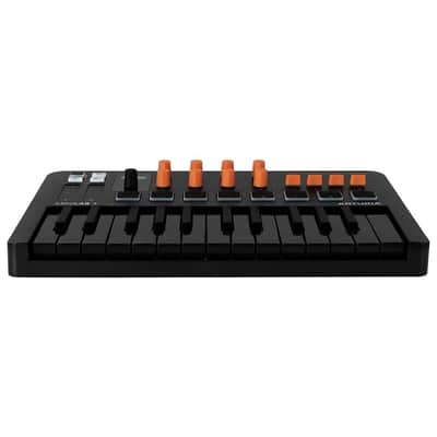 Arturia MiniLab 3 25 SlimKey Controller Bundle with 3ft Pig Hog MIDI Cable & Polishing Cloth– Orange, USB-MIDI Keyboard, 8 RGB Pads, 8 Encoders, Faders, DAW Integration, Software for Music Production image 5
