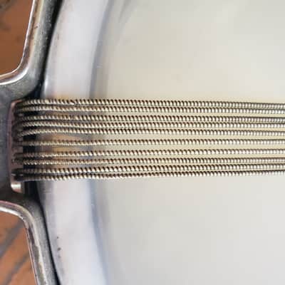 1922 Ludwig & Ludwig Professional "Dance" Model Snare No 5, 14x4 NOB 2-Piece Shell, Restored, Video image 17
