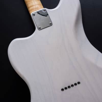 Starr Custom Offset Telemaster Jazzcaster | Short Scale | Mojo UK Pickups | Callaham & Emerson Custom Upgrades Telemaster 2020-2023 - translucent white image 5