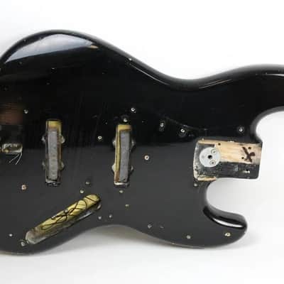 1975 Vintage Fender Jazz Bass 3-Bolt Body ~BLACK~ USA 1970s image 13