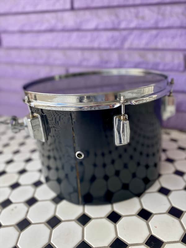 Pearl 9x13” Concert Tom- Fiberglass 1970s” - Black image 1