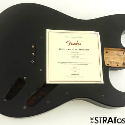 USA Fender JIM ROOT Stratocaster Mahogany HH Strat BODY Flat Black image 2