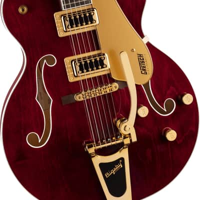 Gretsch G5422TG Electromatic Classic Hollow Body Double-Cut Guitar with Bigsby and Gold Hardware, Laurel Fingerboard, Walnut Stain image 5