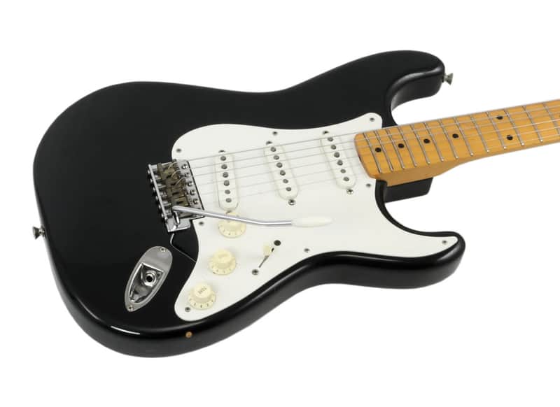 Fender Made in Japan MIJ 57 Stratocaster Black 2004 with Gator Hard Case image 1