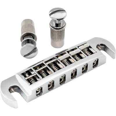 52.5mm (2-1/16 inch) String Spacing Tune-o-matic Pigtail Style Adjustable Wraparound Bridge Tailpiece for Epiphone Les Paul SG Style Electric Guitar image 2