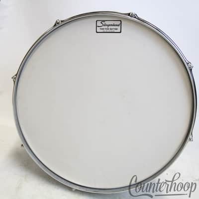 Slingerland 15x10"Tom Drum Chrome Over Wood COW 3Ply Vintage 70s Set-O-Matic USA image 7