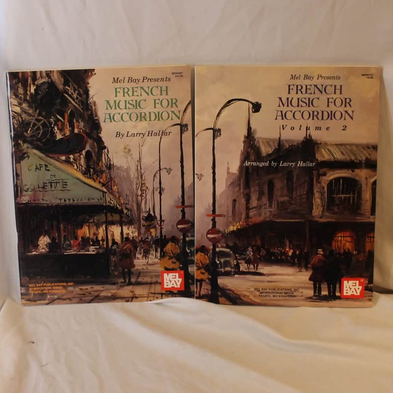 Lot of 2 Used Accordion Books - French Music For Accordion Volume 1 & 2 (Mel Bay) image 1