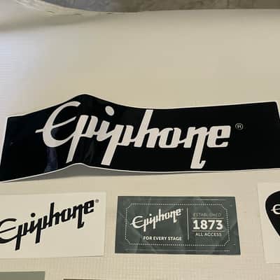 2020's Epiphone SG Les Paul Custom Model Guitar Warranty Brochures, Bumper Stickers, Case Candy, etc. image 8