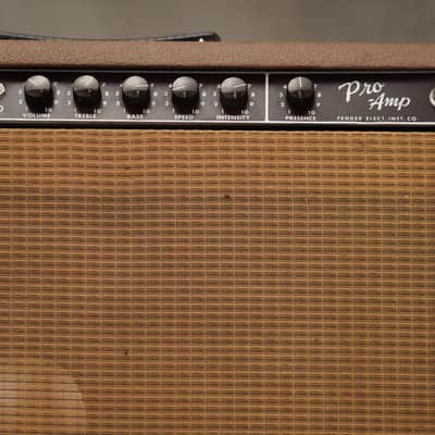 1962 Fender Pro Amp 6G5-A 1x15" Combo w/ JBL D130 & Flight Case #59044 image 6