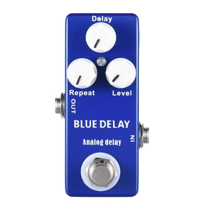 Mosky Audio Blue Delay Mini Analog Delay 450ms Guitar Effect Pedal True Bypass image 1