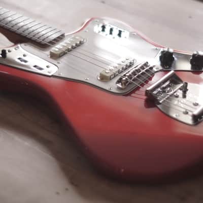 ✹ Vintage Fender Jaguar CIJ ~1997 - Candy Apple Red Matching Headstock Dyna O Serial Crafted in Japan image 1