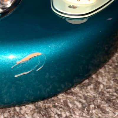 2015 Fender Deluxe Lone Star hss Stratocaster, Maple Fingerboard, Ocean Turquoise electric guitar image 7