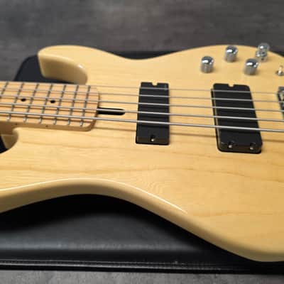 ESP Surveyor 5 Bass Natural Ash EMG Five String Pro Artist Studio Bass 2010 OHSC MIJ Japan Precision-Jazz Body image 15