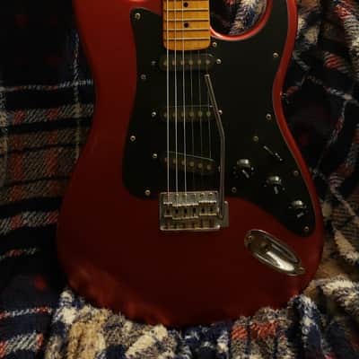KAY Guitar VINTAGE STRATOCASTER 1960s Sparkly Red Bild 2