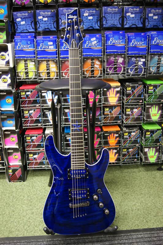 Schecter Diamond Series C-1 Exotic Star in blue (Made in Korea) S
