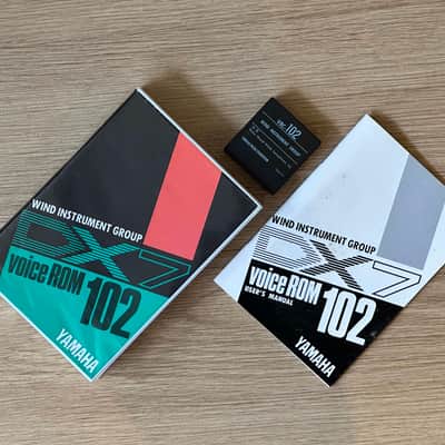 Yamaha DX7 Voice ROM Data Cartridge // VRC-102 Wind Instrument Group // Boxed + Booklet