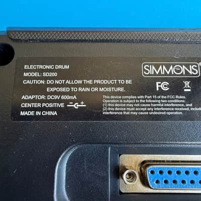 SIMMONS SD200 Electronic Drum Part: Sound Processor Module & AC Adapter image 6